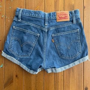 Levi’s Wedgie Shorts with a Design